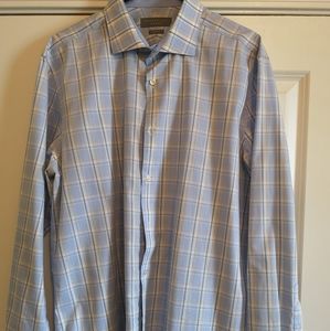Lightly Used Slim Fit Plaid Bonobos Dress Shirt